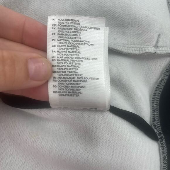 Adidas Men's Zip Up Hooded Sweatshirt M Gray/Black Performance Jacket Pockets - Picture 5 of 14